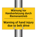 Warnung vor Handverletzung durch /.../ - Warning of hand injury due to /.../
