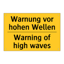 Warnung vor hohen Wellen - Warning of high waves