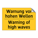 Warnung vor hohen Wellen - Warning of high waves
