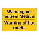 Warnung vor heißem Medium - Warning of hot media