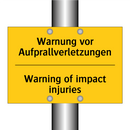 Warnung vor Aufprallverletzungen/.../ - Warning of impact injuries