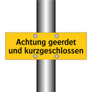 Achtung geerdet und kurzgeschlossen
