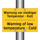 Warnung vor niedriger Temperatur /.../ - Warning of low temperature - Cold/.../
