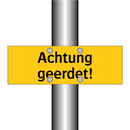 Achtung geerdet!