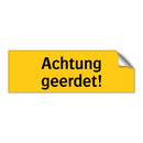 Achtung geerdet!