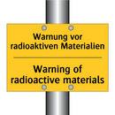 Warnung vor radioaktiven Materialien/.../ - Warning of radioactive materials/.../