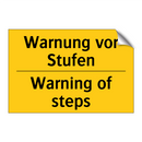 Warnung vor Stufen - Warning of steps