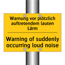 Warnung vor plötzlich auftretendem /.../ - Warning of suddenly occurring /.../