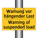 Warnung vor hängender Last - Warning of suspended load