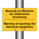 Warnung vor Berühren der elektrischen /.../ - Warning of touching the electrical /.../