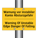Warnung vor instabiler Kante Absturzgefahr/.../ - Warning Of Unstable Edge Danger /.../
