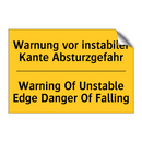 Warnung vor instabiler Kante Absturzgefahr/.../ - Warning Of Unstable Edge Danger /.../