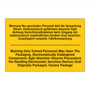 Warnung Nur geschultes Personal /.../ - Warning Only Trained Personnel /.../