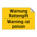 Warnung Rattengift - Warning rat poison