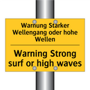 Warnung Starker Wellengang oder /.../ - Warning Strong surf or high waves/.../
