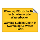 Warnung Plötzliche Tiefe in Schwimm- /.../ - Warning Sudden Depth In Swimming /.../