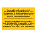 Warnung Dieses Grundstück ist /.../ - Warning This Property Is Equipped /.../