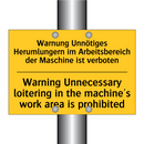 Warnung Unnötiges Herumlungern /.../ - Warning Unnecessary loitering /.../