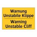 Warnung Unstabile Klippe - Warning Unstable Cliff