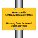 Warnzone für Schleppwasseraktivitäten/.../ - Warning Zone for towed water activities/.../