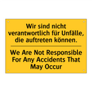 Wir sind nicht verantwortlich /.../ - We Are Not Responsible For Any /.../