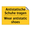 Antistatische Schuhe tragen - Wear antistatic shoes