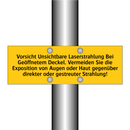 Vorsicht Unsichtbare Laserstrahlung Bei Geöffnetem Deckel. Vermeiden Sie die Exposition von Augen oder Haut gegenüber direkter oder gestreuter Strahlung!