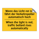 Wenn das Licht rot ist, fährt /.../ - When the light is red, traffic /.../