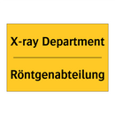 Röntgenabteilung - X-ray Department