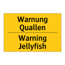 Warnung Quallen - Warning Jellyfish