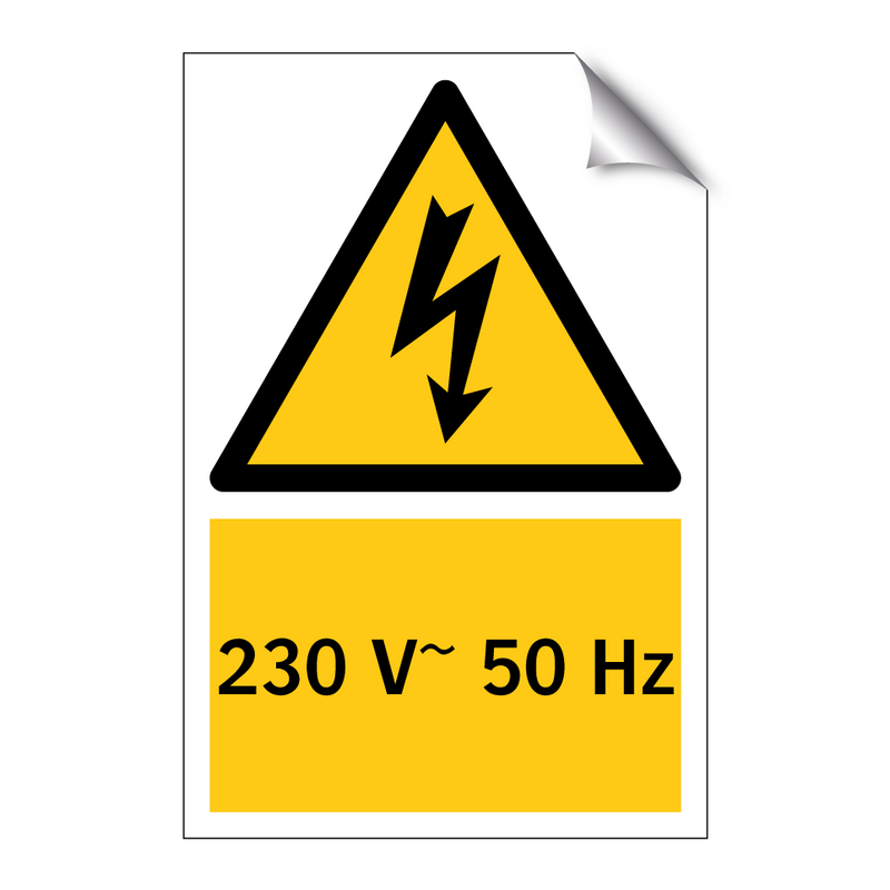 230 V~ 50 Hz
