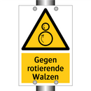 Gegen rotierende Walzen