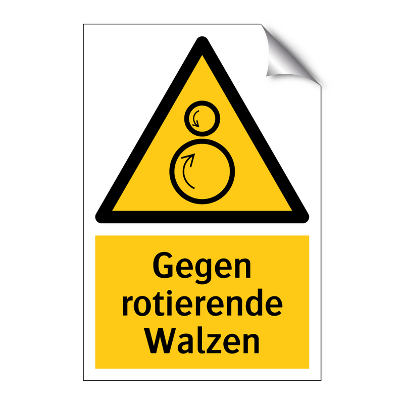 Gegen rotierende Walzen