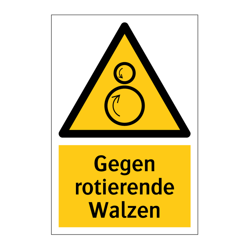 Gegen rotierende Walzen