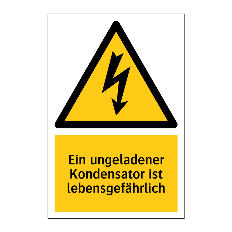 Ein ungeladener Kondensator ist lebensgefährlich
