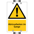 Abrissarbeiten im Gange