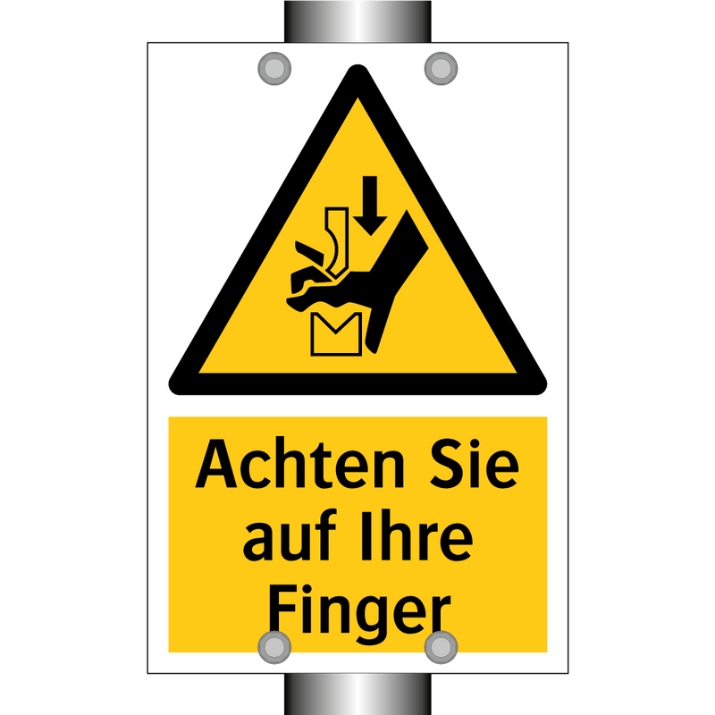 Achten Sie auf Ihre Finger