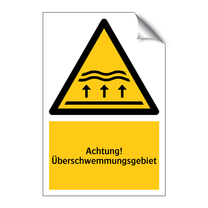 Achtung! Überschwemmungsgebiet