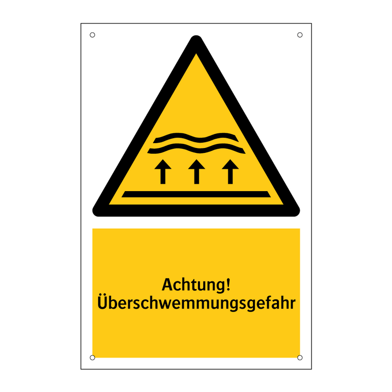 Achtung! Überschwemmungsgefahr
