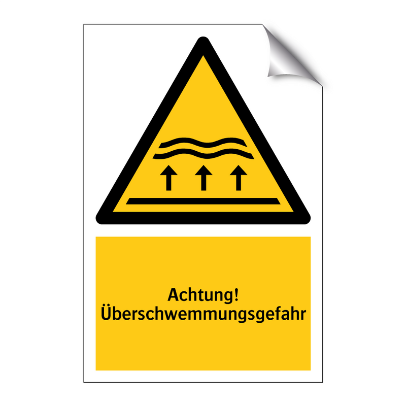 Achtung! Überschwemmungsgefahr