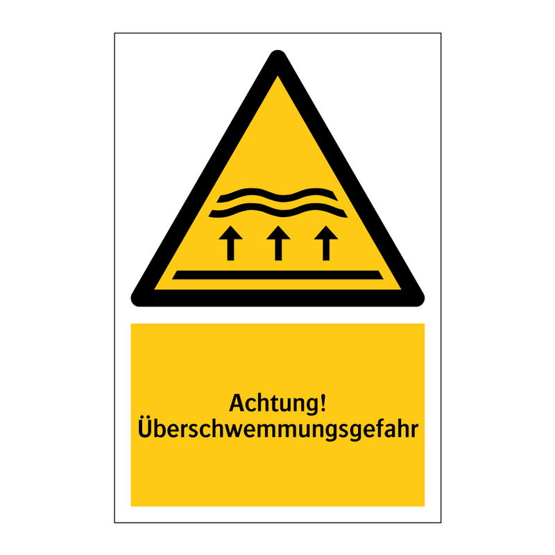 Achtung! Überschwemmungsgefahr
