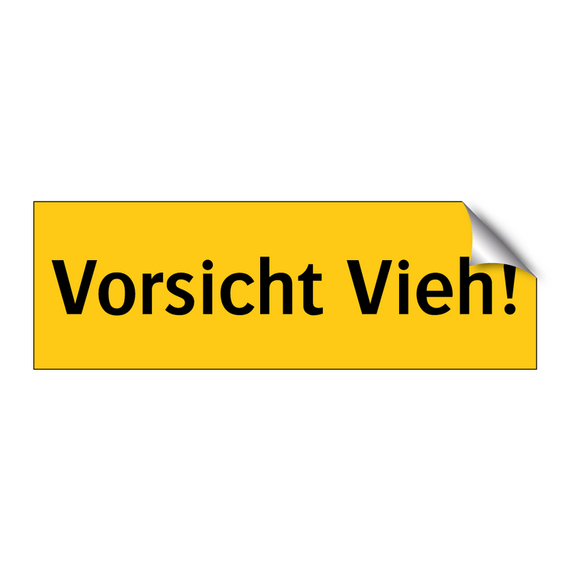 Vorsicht Vieh!