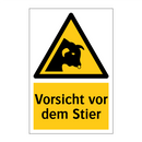Vorsicht vor dem Stier