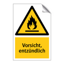 Vorsicht, entzündlich