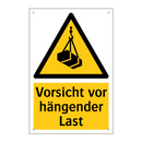 Vorsicht vor hängender Last