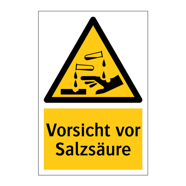 Vorsicht vor Salzsäure