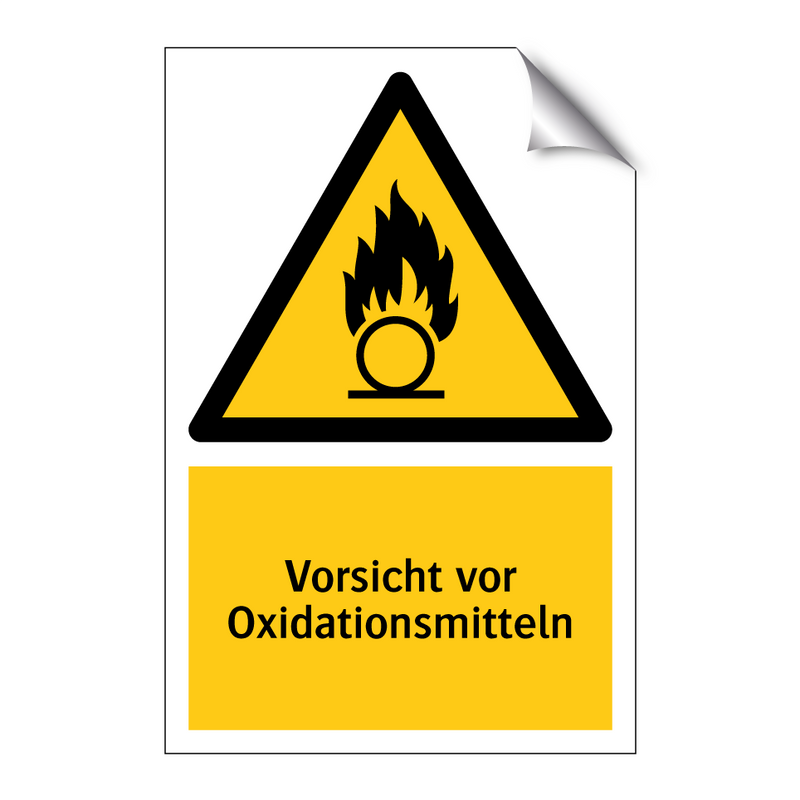 Vorsicht vor Oxidationsmitteln