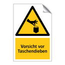 Vorsicht vor Taschendieben