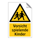 Vorsicht spielende Kinder