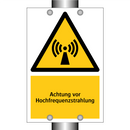 Achtung vor Hochfrequenzstrahlung